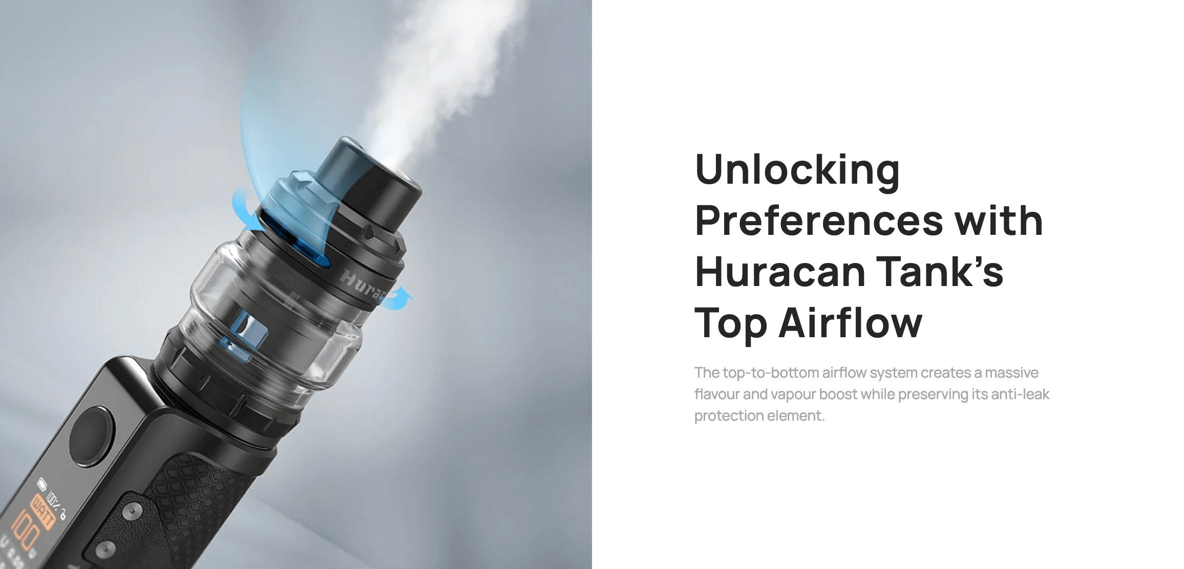 Aspire Huracan EX Vape Kit - Airflow