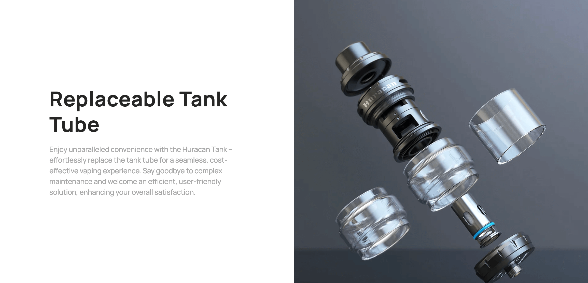 Aspire Huracan LX - replaceable tank tube