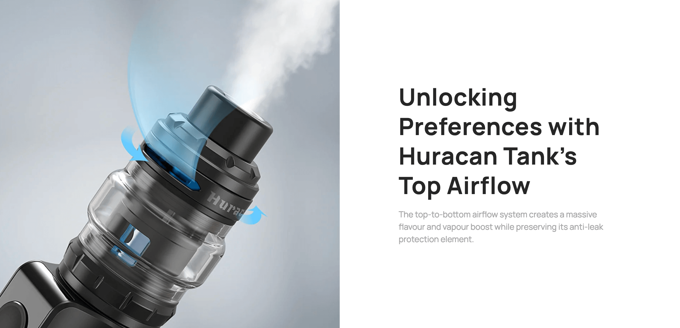 Aspire Huracan LX - Top Airflow