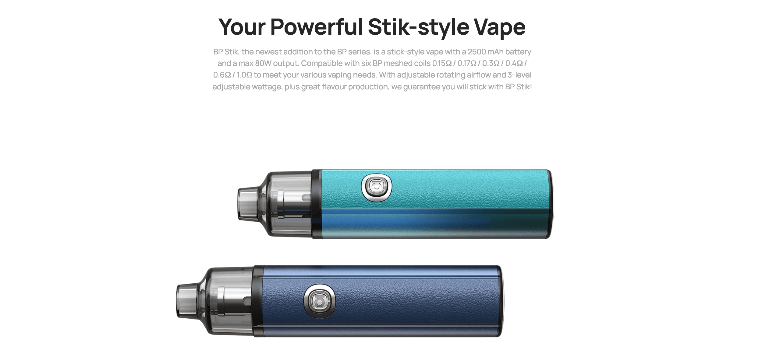 Aspire BP Stik | Your powerful Stik-style Vape