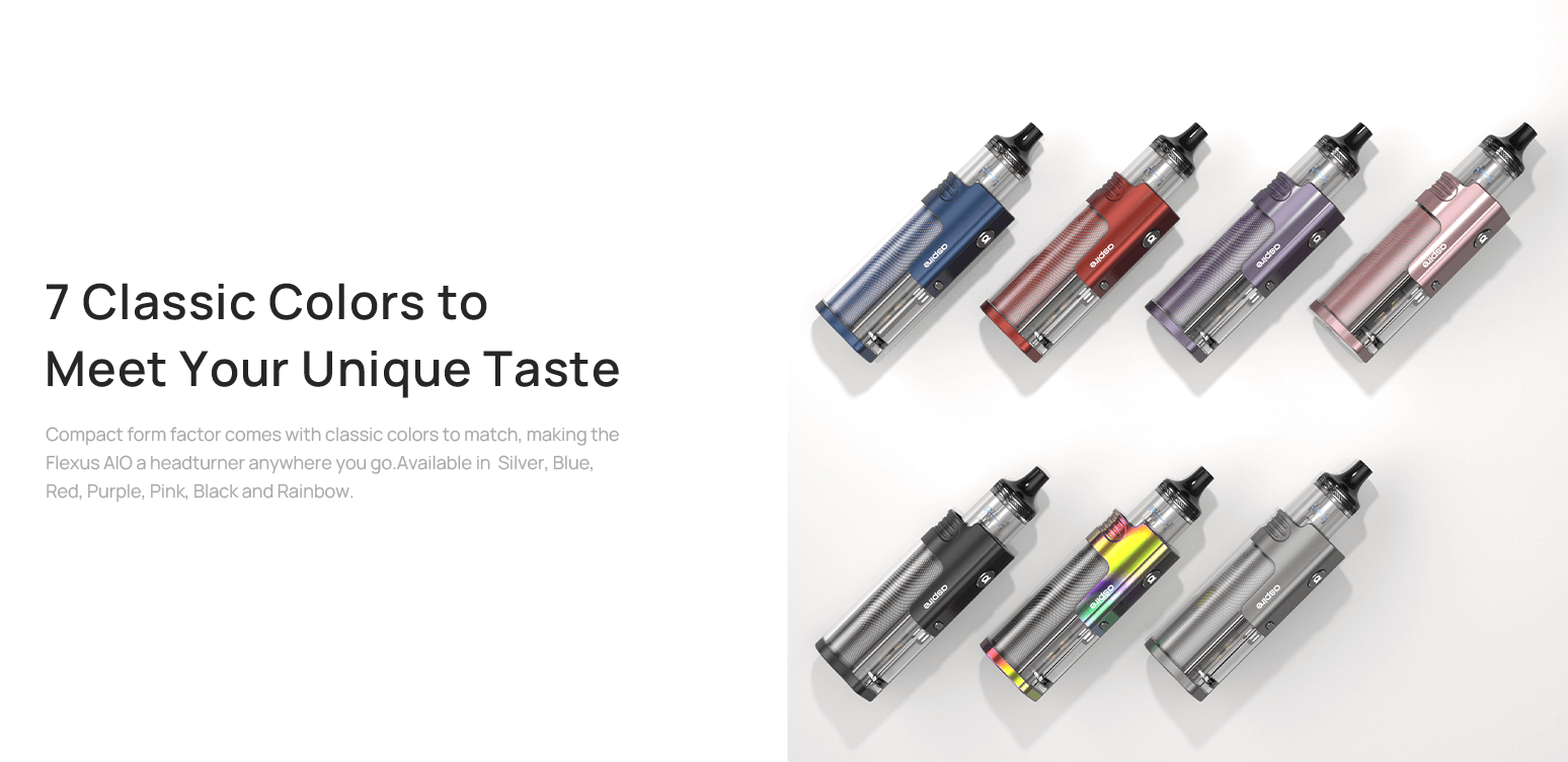 Aspire Flexus AIO | 7 Classic Colours to Meet Your Unique Taste