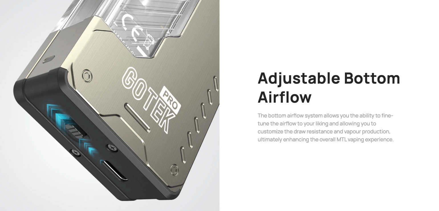 Aspire Gotek Pro Kit - adjustable bottom airflow