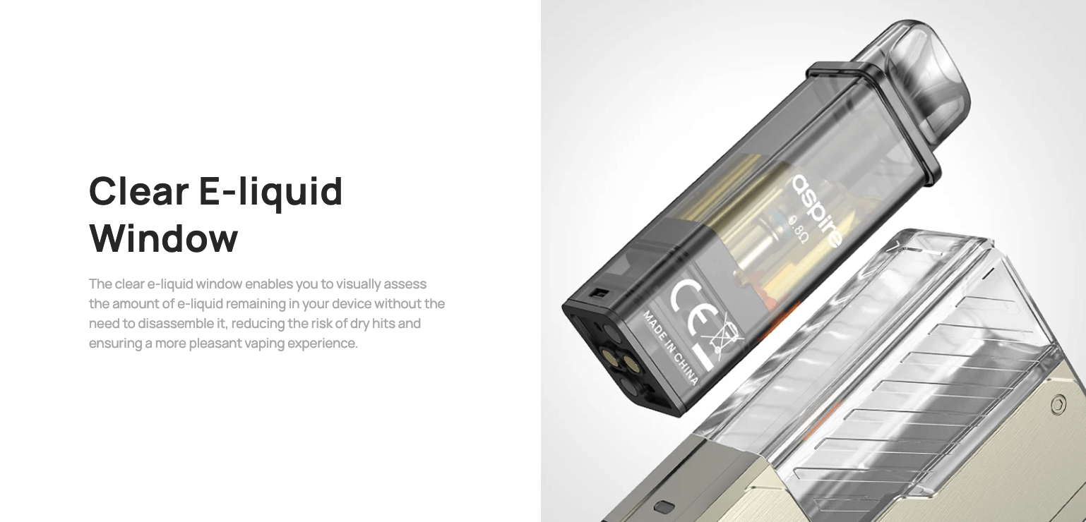 Aspire Gotek Pro Kit - clear e-liquid window
