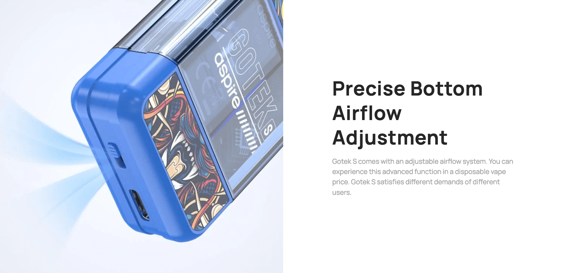 Gotek S - precise bottom airflow adjustment