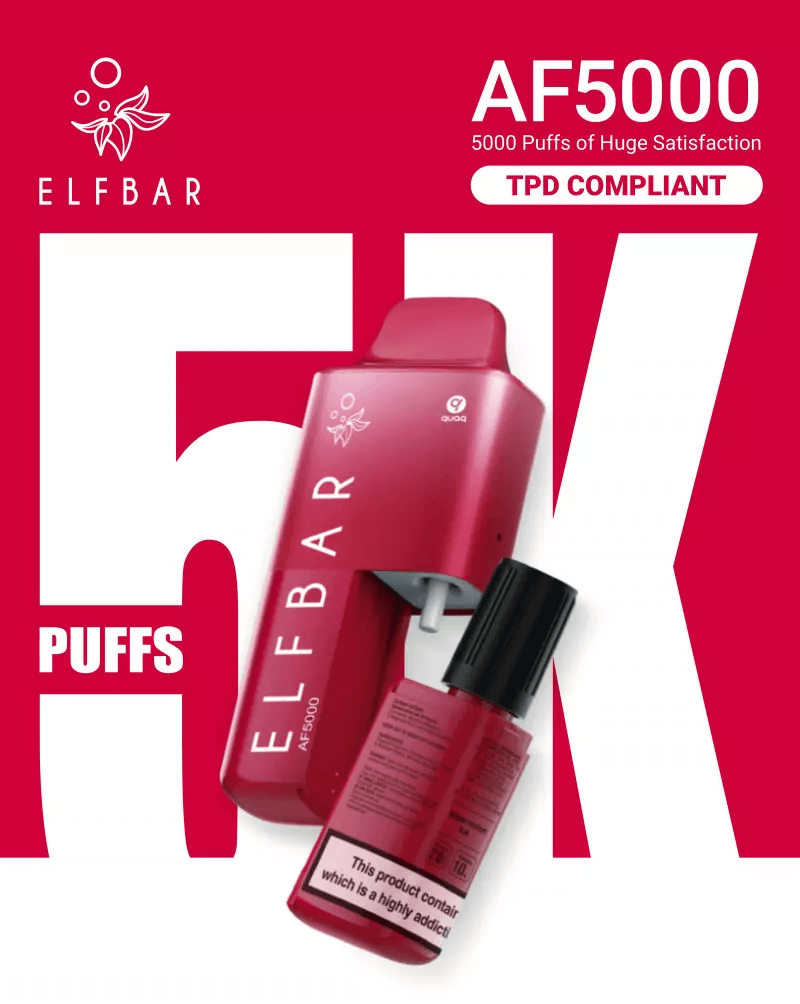 Elf Bar AF5000 | 5000 puffs of huge satisfaction - TPD Compliant