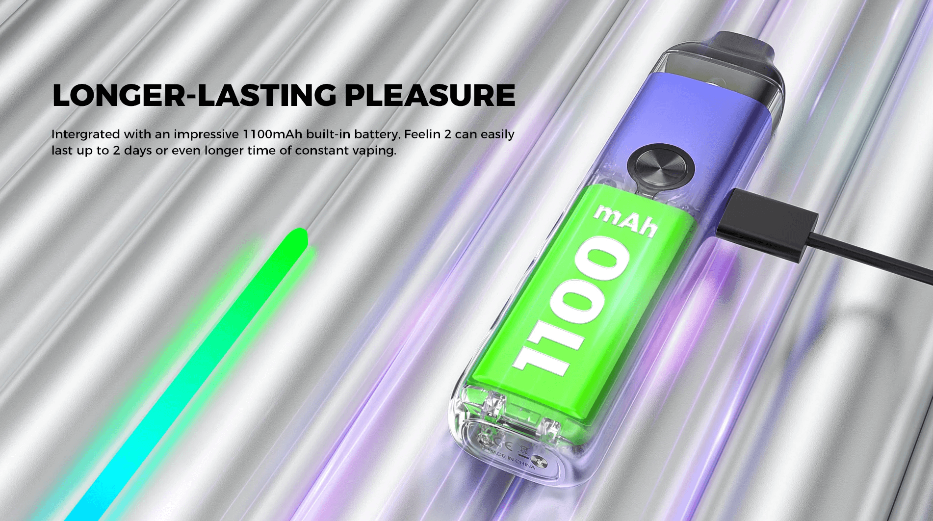 Nevoks Feelin 2 Pod Kit - 1000mah battery for longer-lasting pleasure