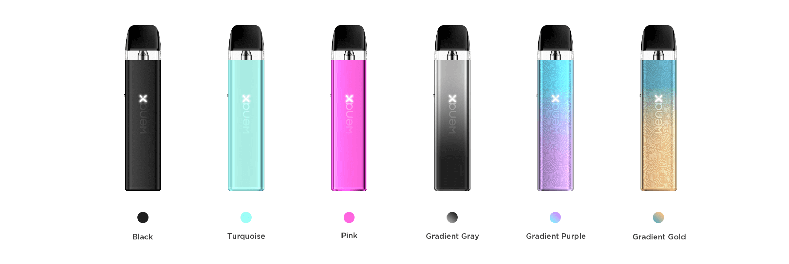 Geekvape Wenax Q Mini Kit - Colour Options; Black, Turquoise, Pink, Gradient Grey, Gradient Purple, Gradient Gold