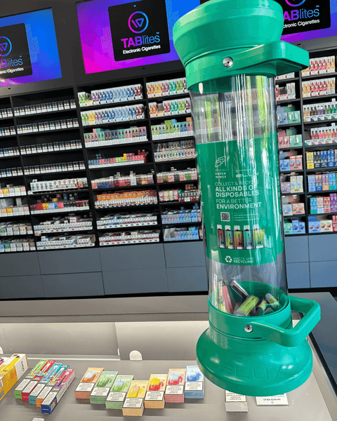 Green Wings Project disposable Vape Recycling at Tablites Vape Stores