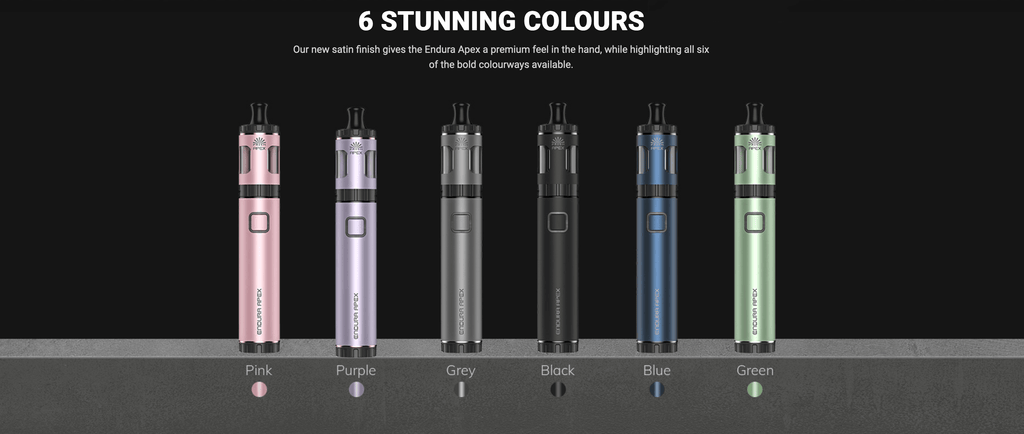 Innokin Endura Apex | 6 colour options - pink, purple, grey, black, blue, green