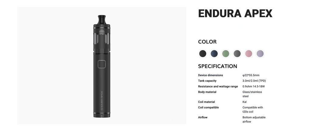 Innokin Endura Apex | Specifications