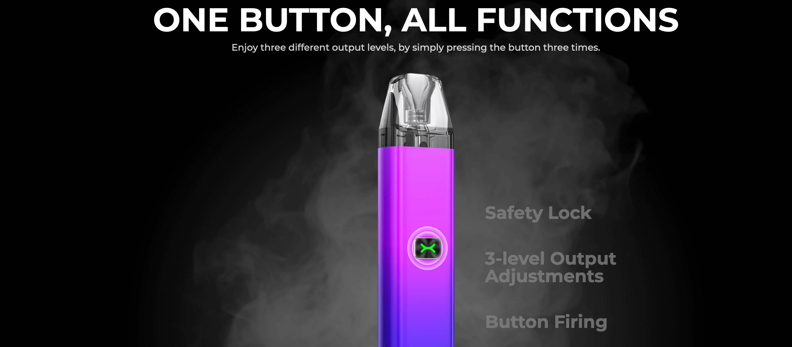 Oxva Xlim C - 'one button, all functions'