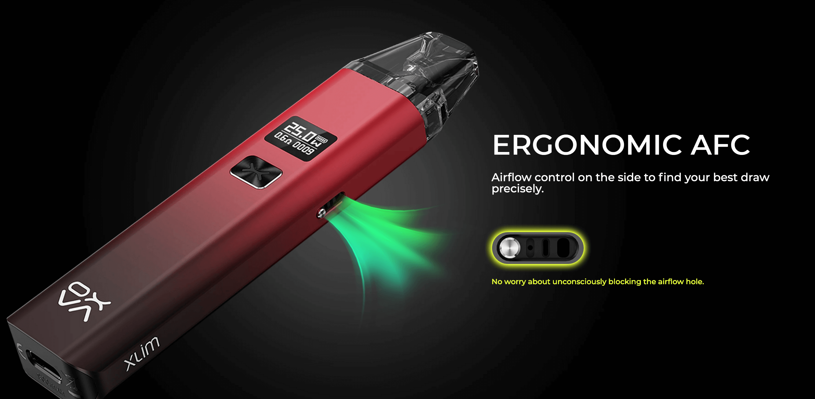 Oxva Zlim Pod Vape | Ergonomic AFC