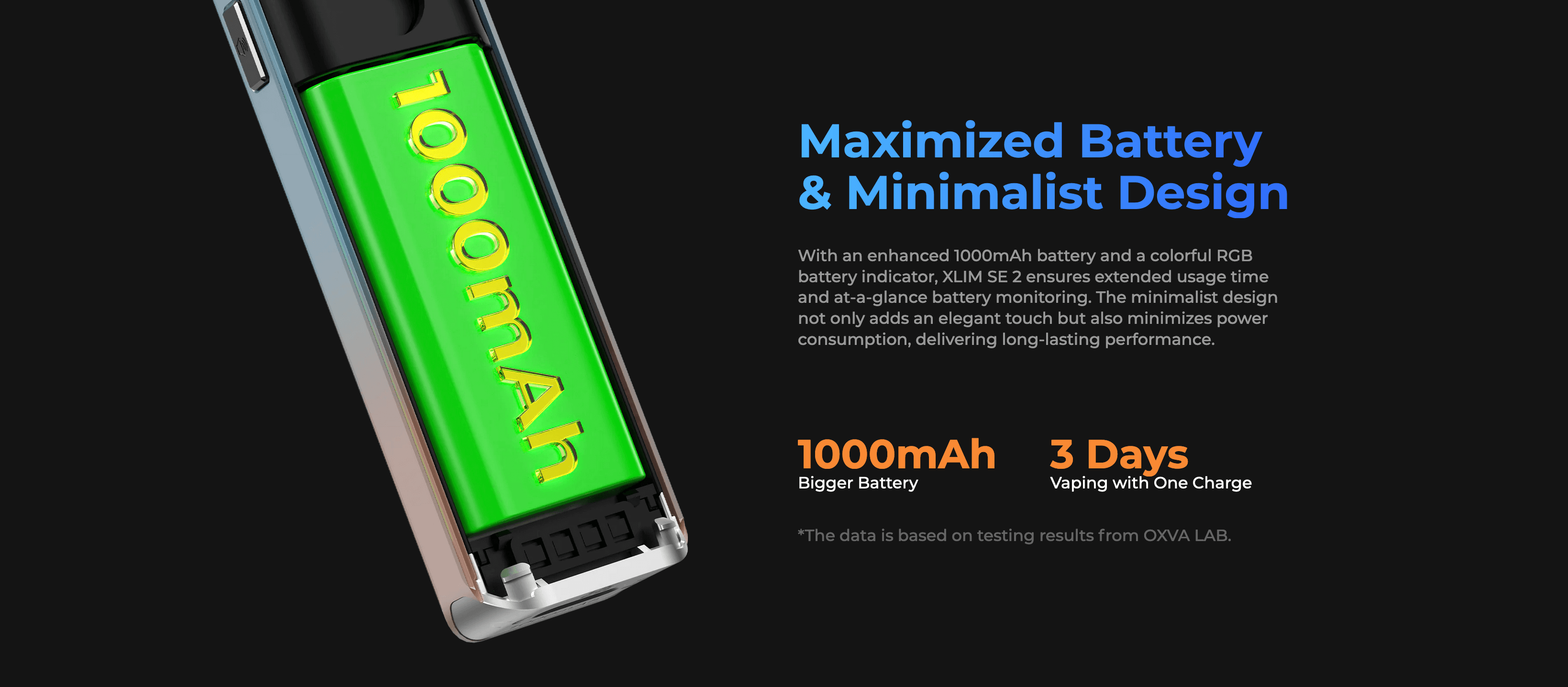 Oxva Xlim SE 2 Kit - 1000mah battery