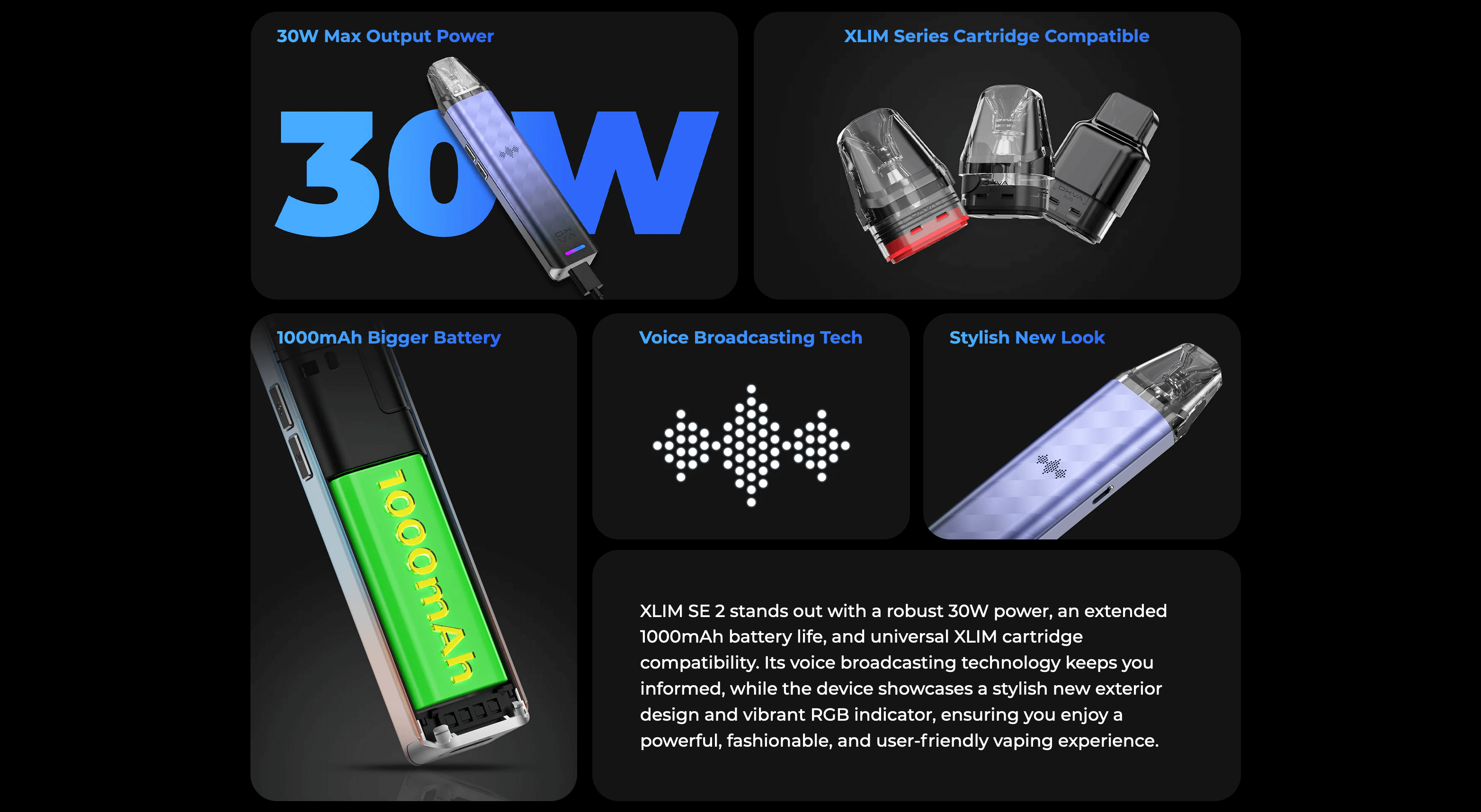 Oxva Xlim SE 2 Kit - specs