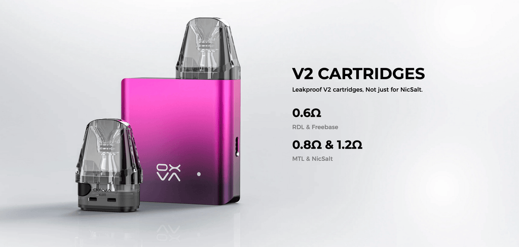 Oxva Xlim SQ Vape Kit | V2 cartridges - 0.6ohm, 0.8ohm and 1.2ohm