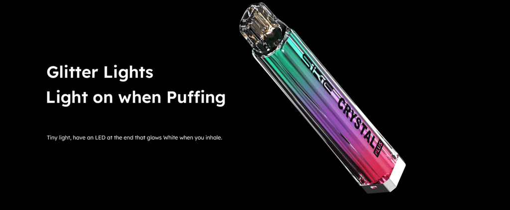 Crystal Plus Pod Kit by SKE | 'Glitter Lights Light on when Puffing'