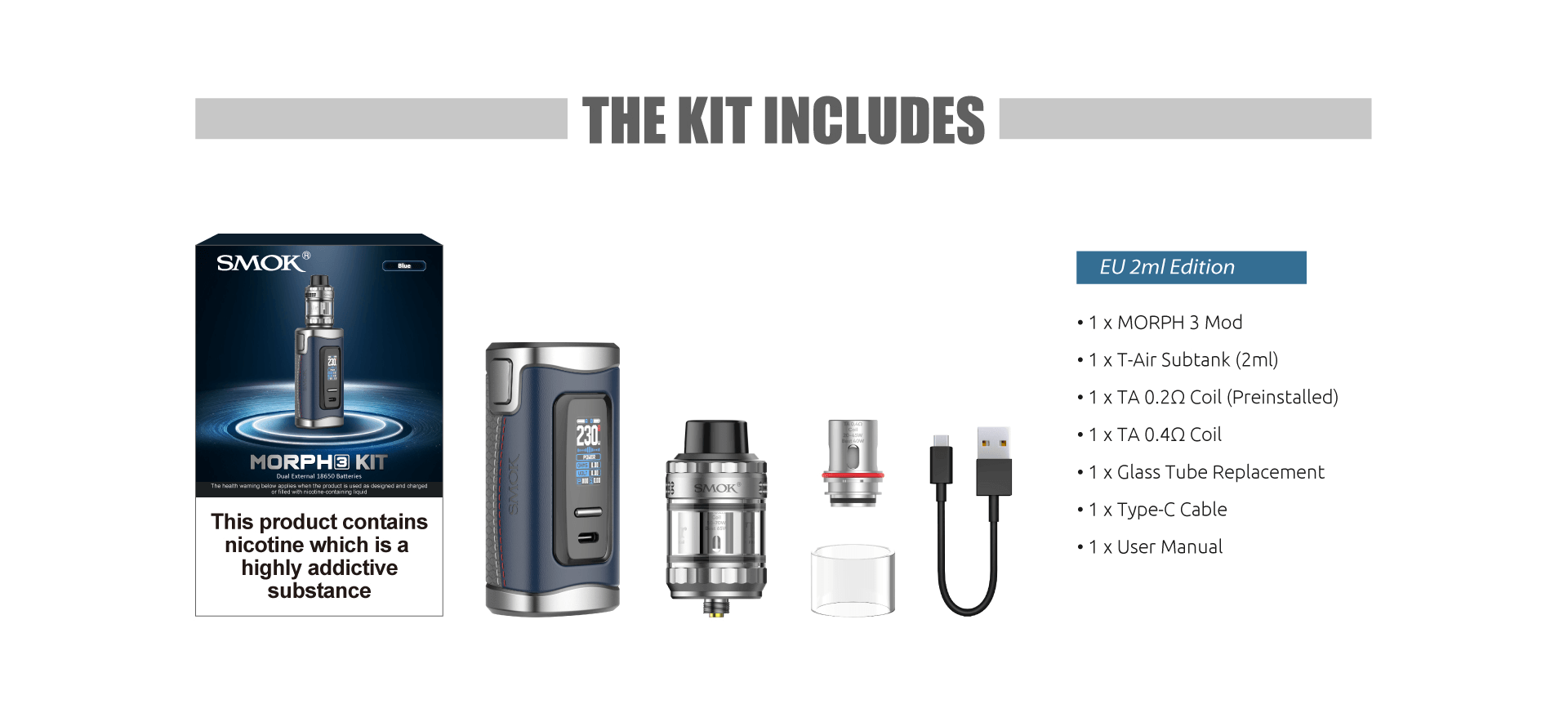 Smok Morph 3 | The Kit Includes