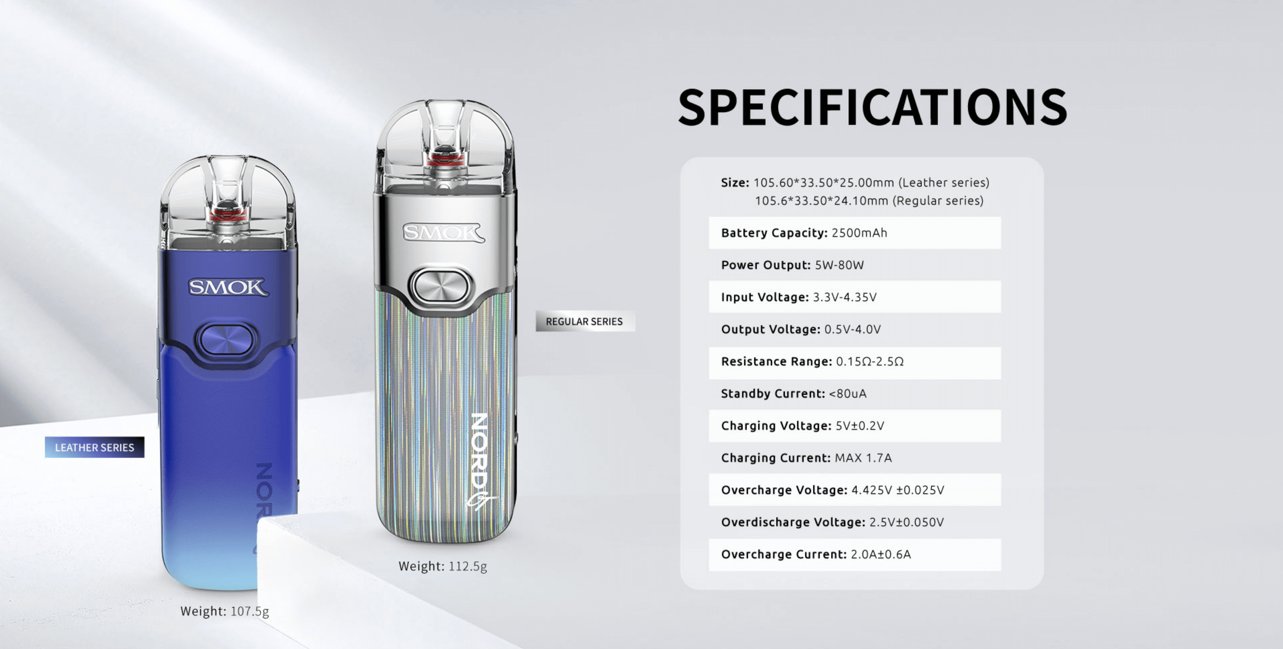 Smok Nord GT | Specifications