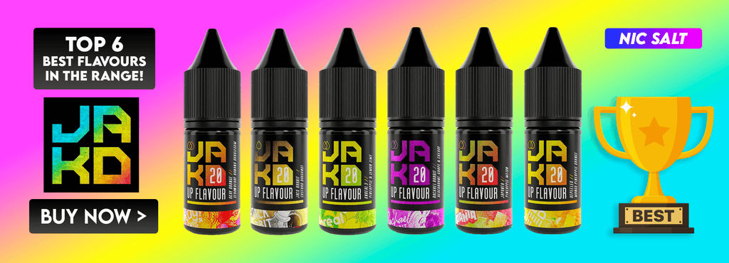 Top 6 Jak’d Nic Salt Vape E-Liquid Flavours