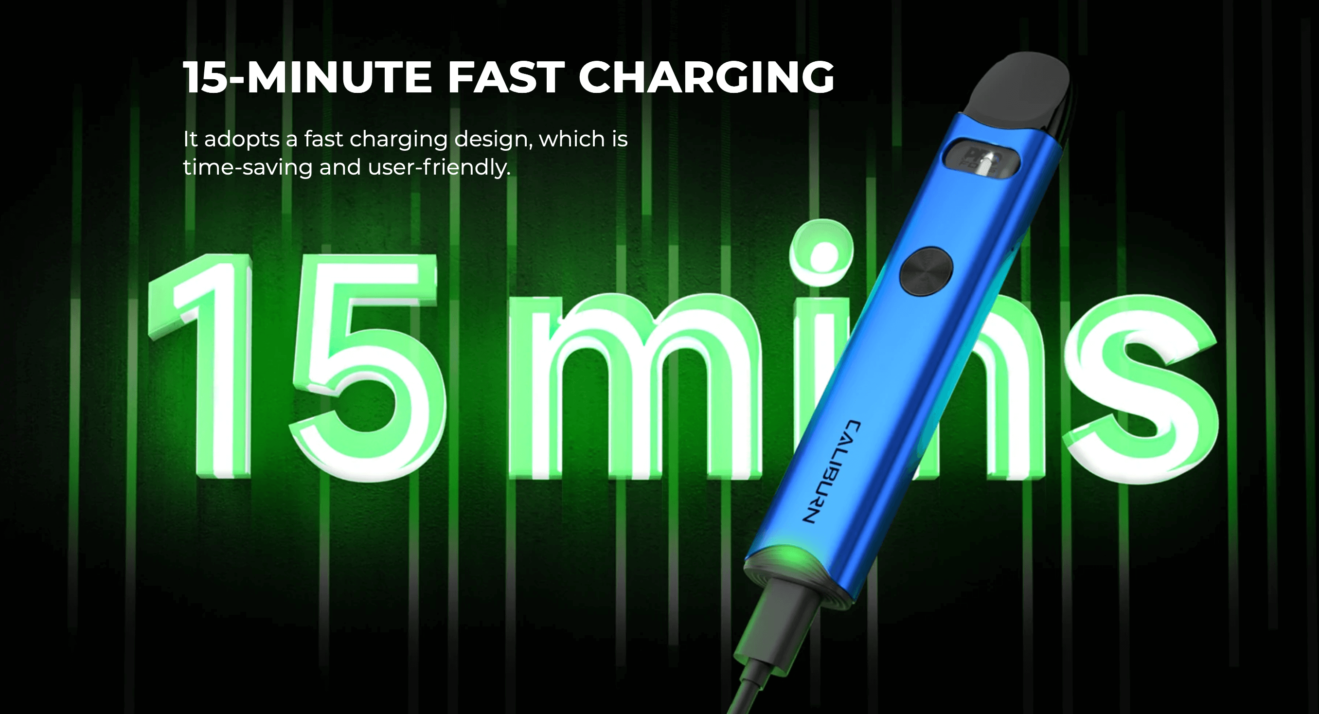 Uwell Caliburn A3 | 15 minute fast charging