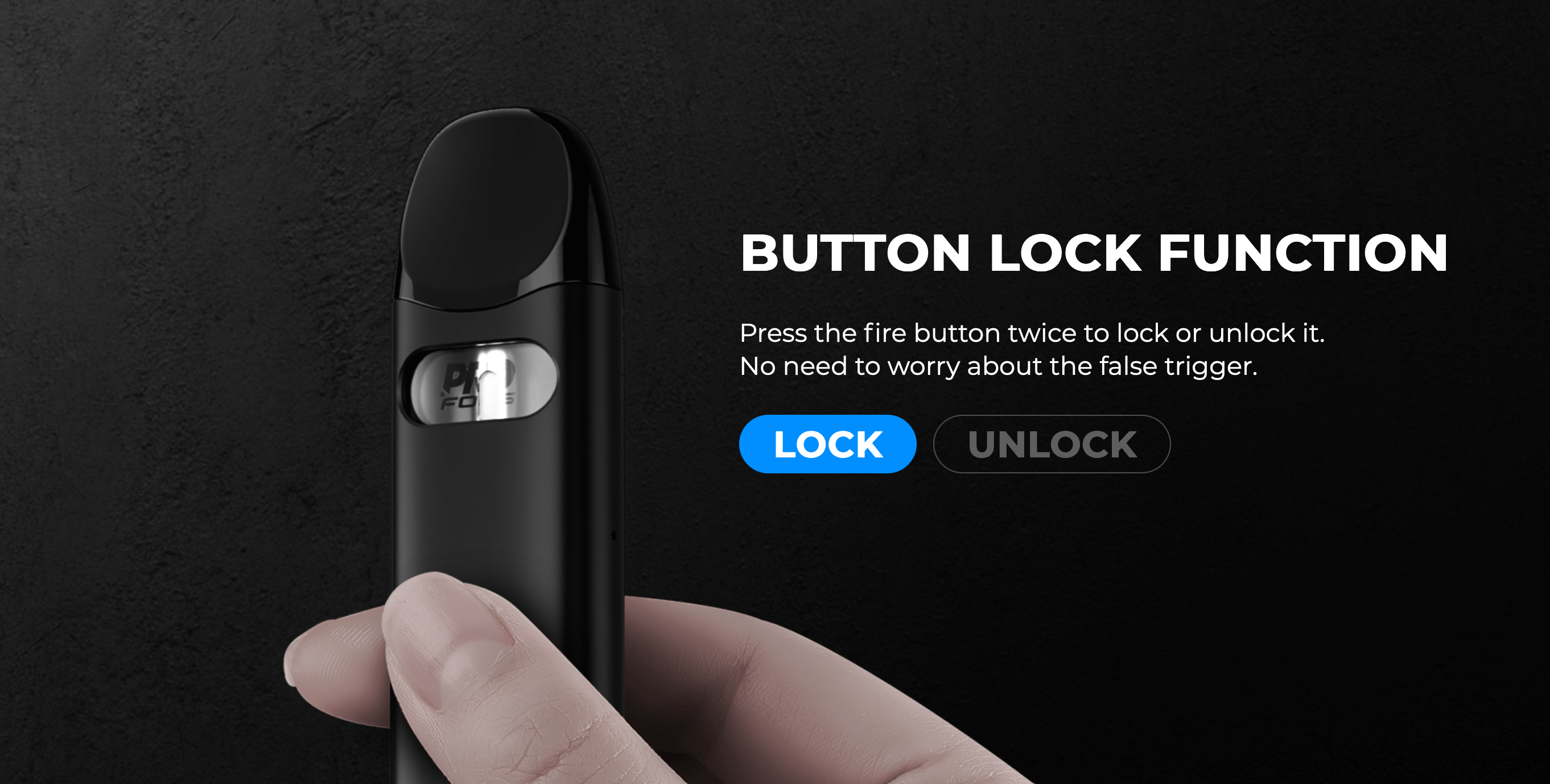 Uwell Caliburn A3 | button lock function