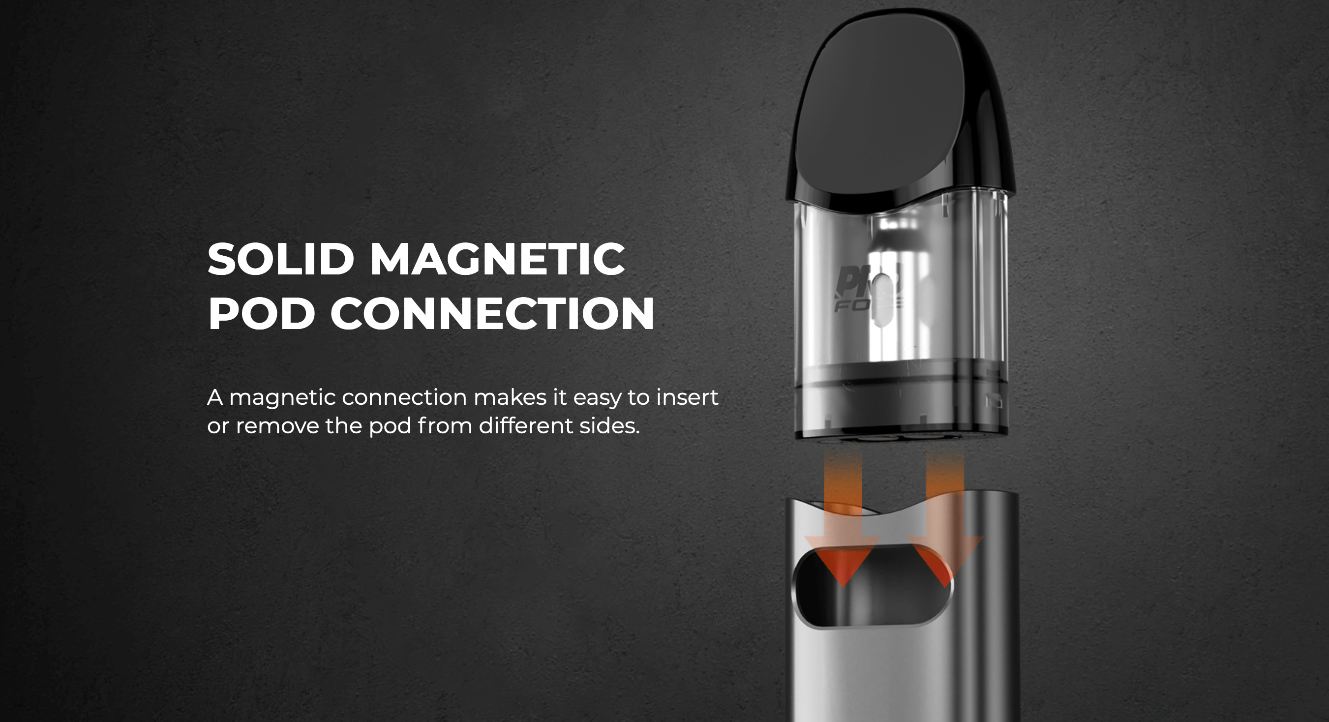 Uwell Caliburn A3 | solid magnetic pod connection