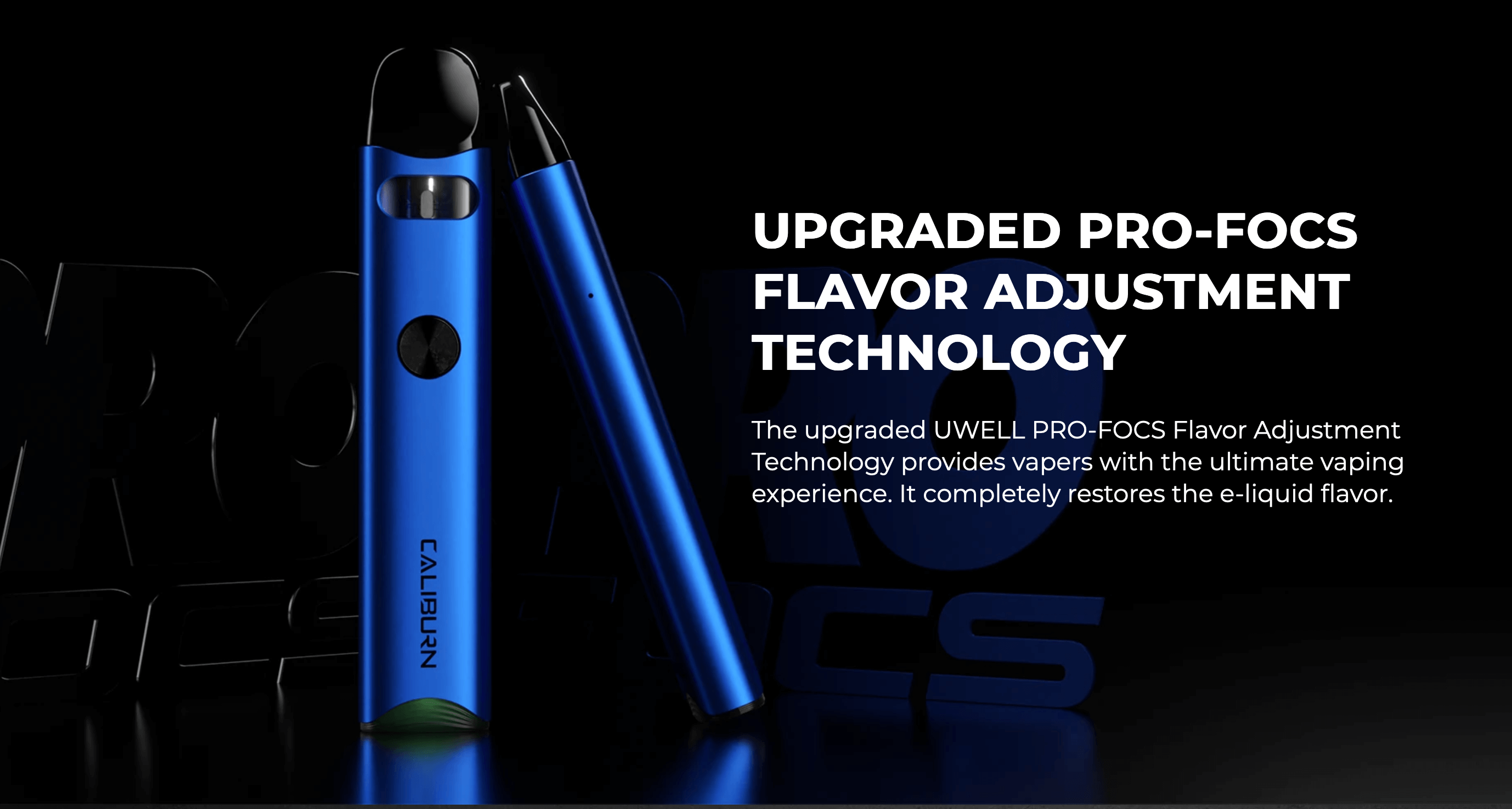 Uwell Caliburn A3 | Upgraded Pro-FOCS flavour adjustment technology