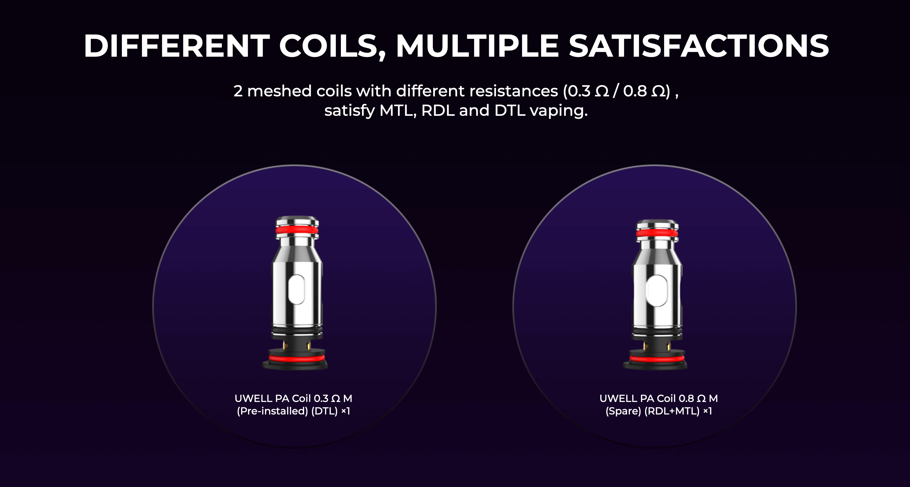 Uwell Crown D | Different Coils, Multiple Satisfaction