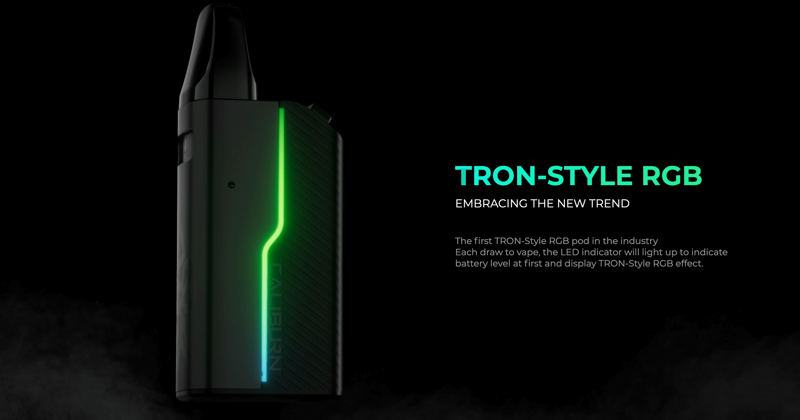 Caliburn GZ2 Vape Kit by Uwell - Tron Style RGB LED Indicator