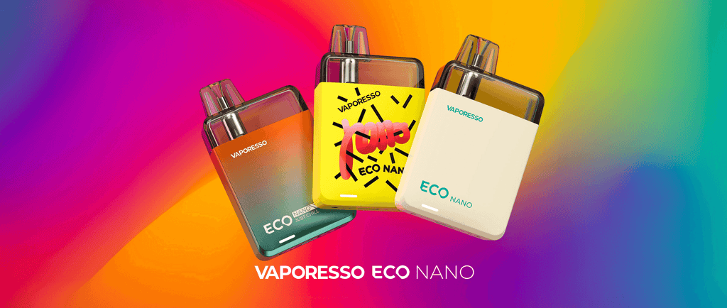 Vaporesso Eco Nano Vape Kit - Colourful Banner Image