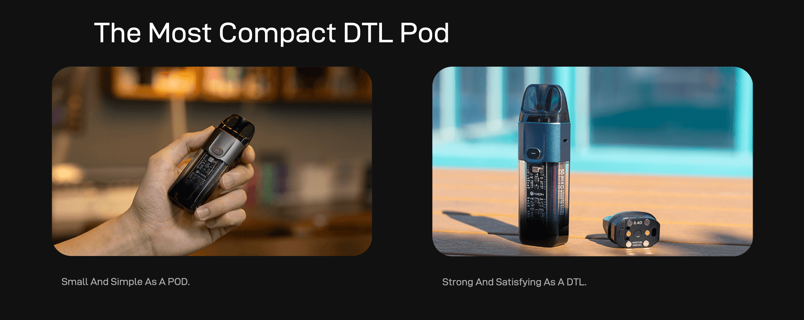 Vaporesso Luxe X Vape Kit - The Most Compact DTL Pod Kit