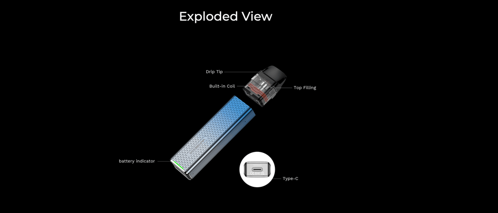 Vaporesso Xros 3 Mini | Exploded View