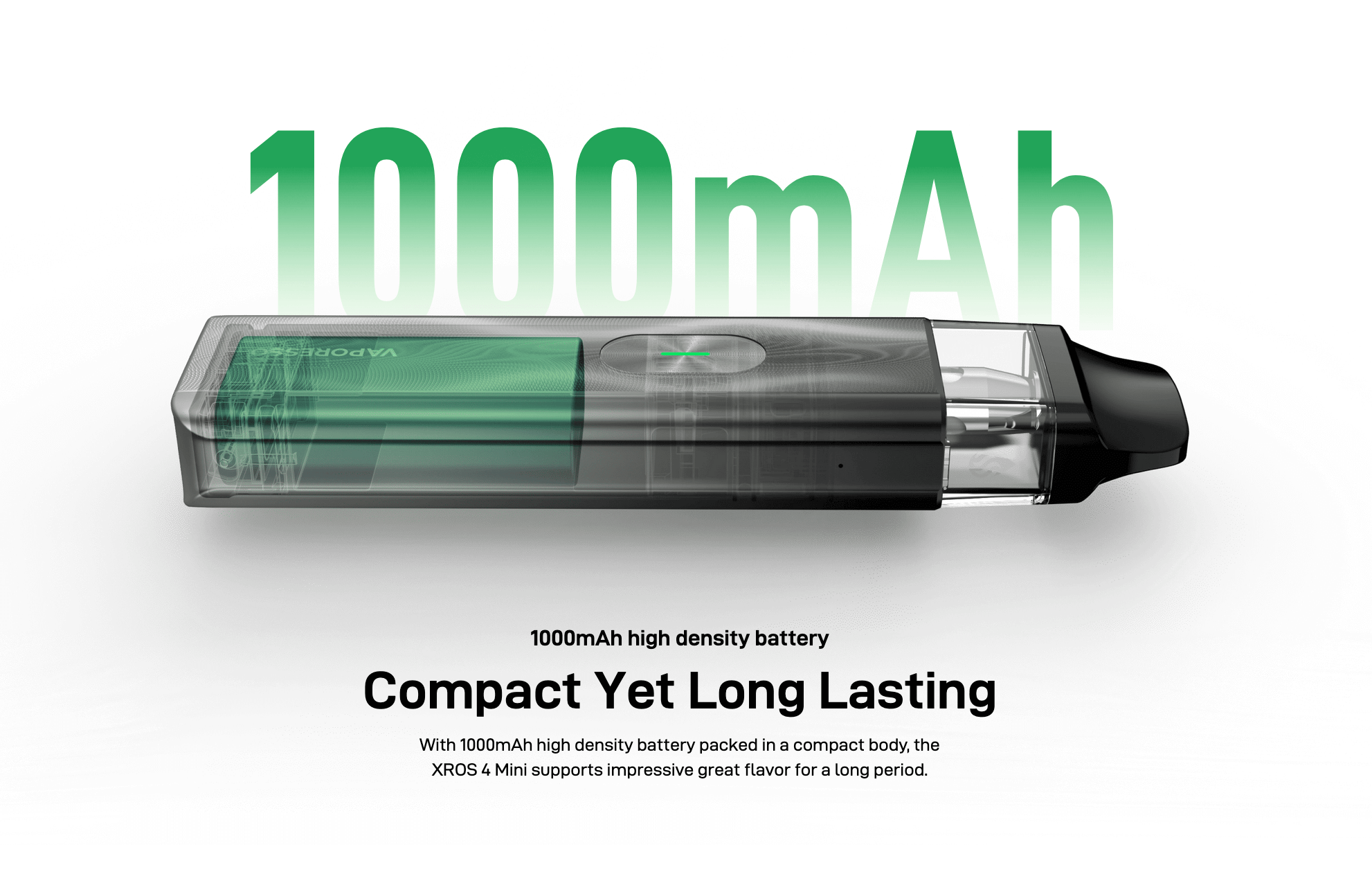 Vaporesso XROS 4 Mini | Compact Yet Long Lasting - 1000mAh Battery