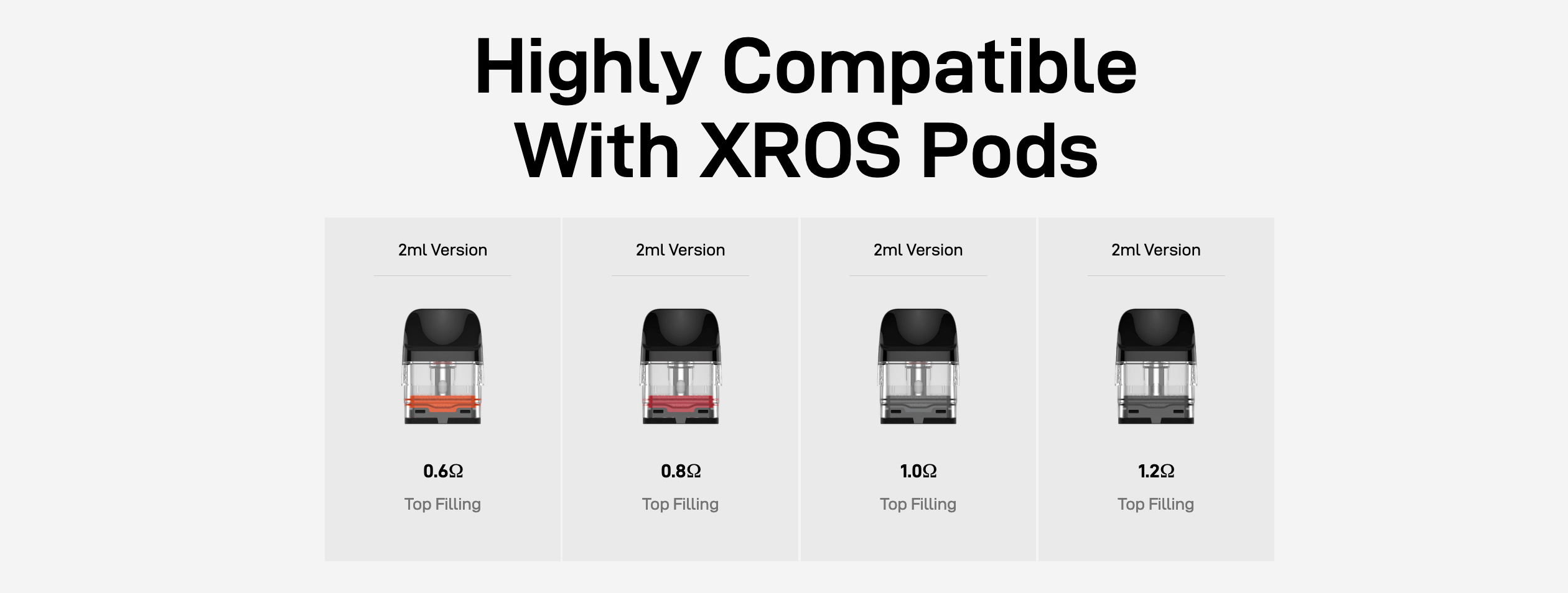 Vaporesso Xros Cube Vape Kit - Highly Compatible with Xros Pods - 0.6ohm, 0.8ohm, 1.0ohm and 1.2ohm