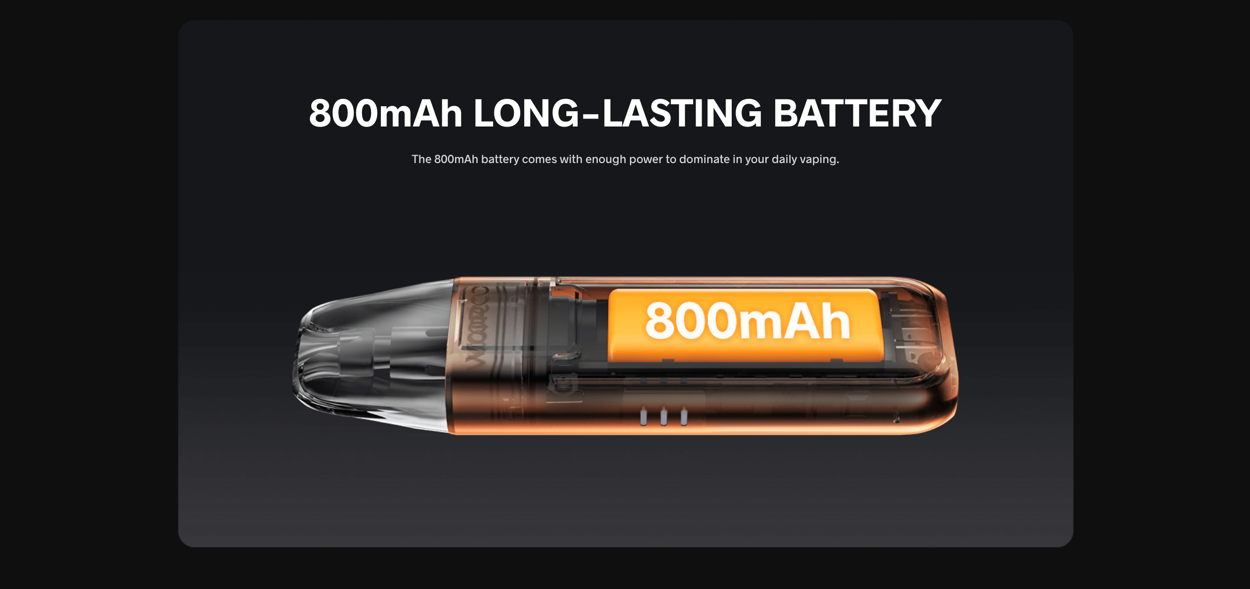 Voopoo Argus Pod SE Vape Kit | 800amh long lasting battery