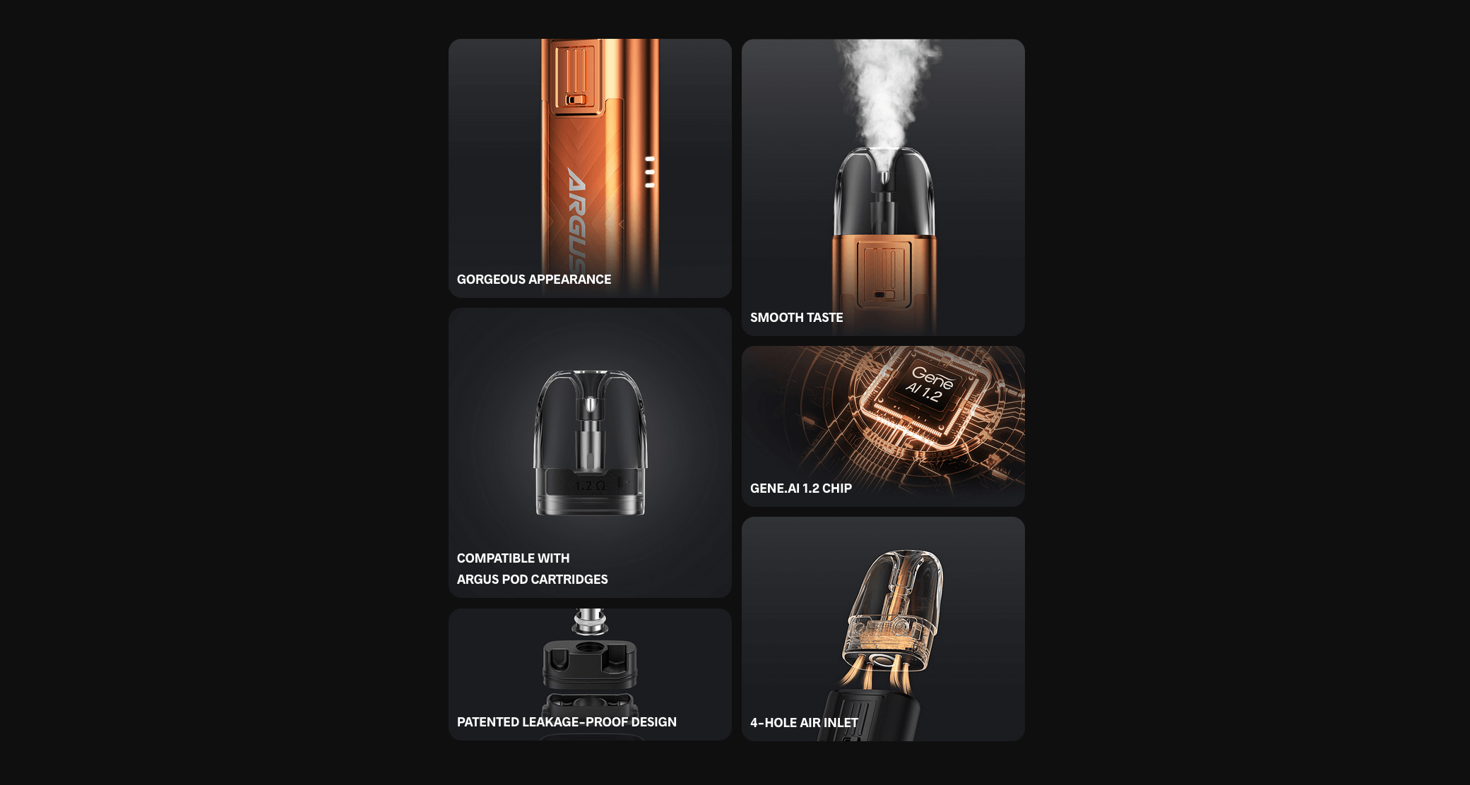 Voopoo Argus Pod SE Vape Kit | infographic