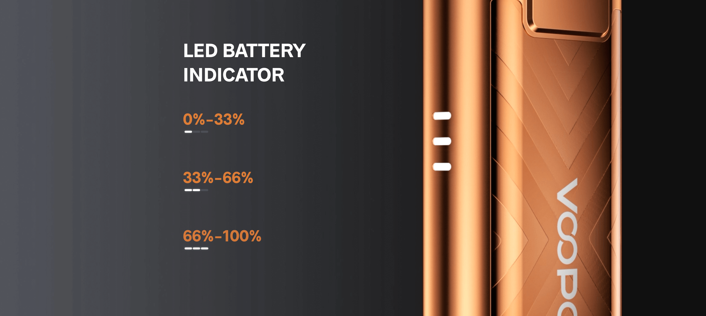 Voopoo Argus Pod SE Vape Kit | led battery indicator