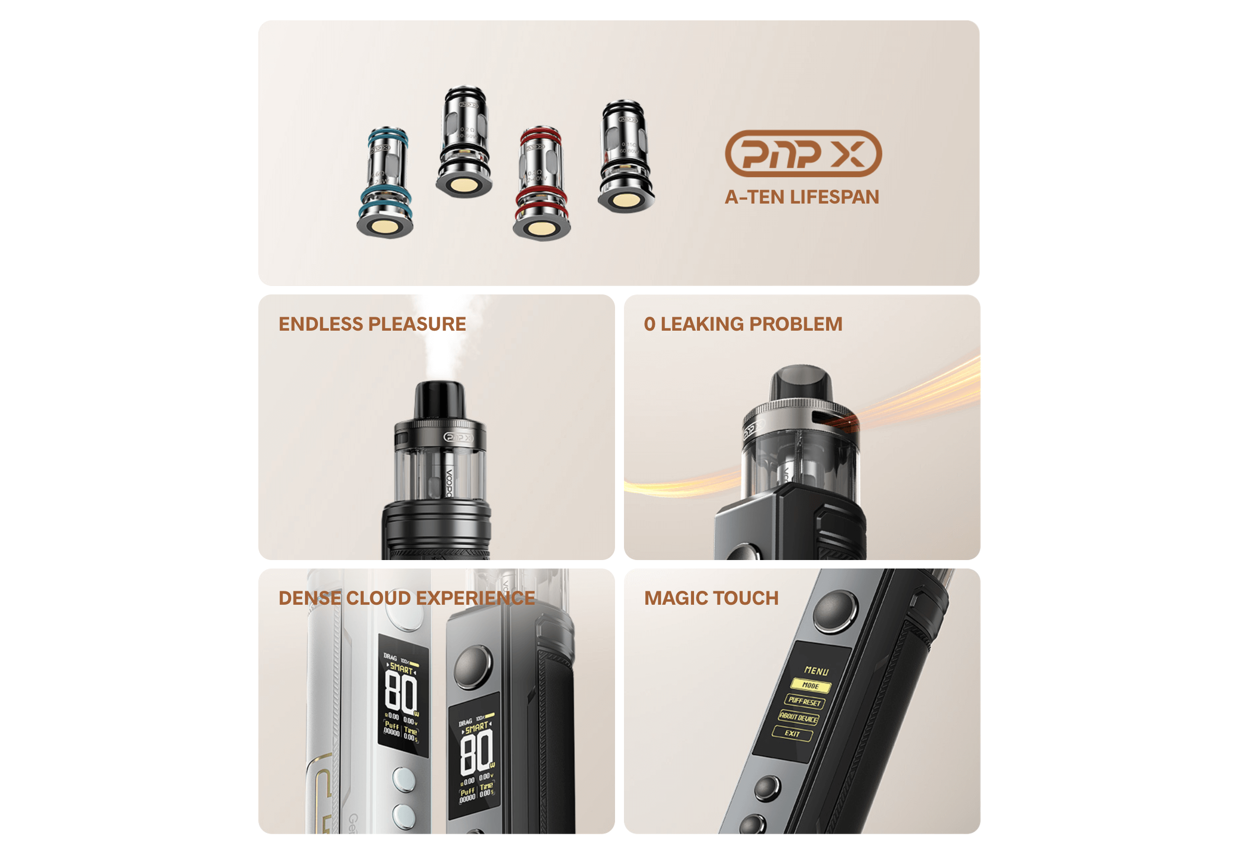 Voopoo PnP X Pod Cartridge Infographic