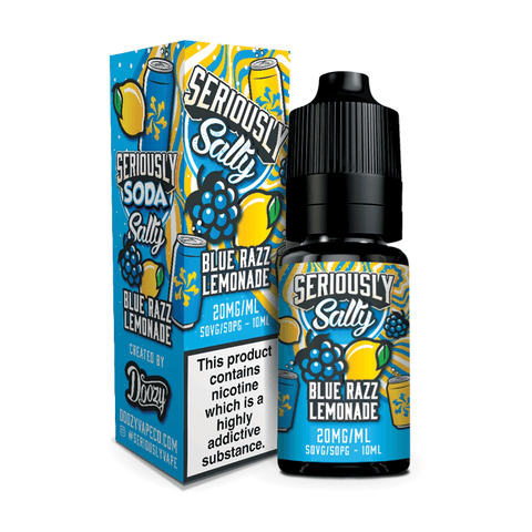 Blue Razz Lemonade Seriously Salty Soda by Doozy Vape - TABlites