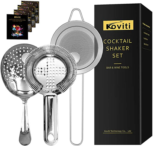 Cocktail Shaker - Koviti 12 Piece Bartender Kit - Stainless Steel Cocktail  Shaker Set, Premium Bar Tools : Martini Shaker, Muddler, Jigger, Mixing