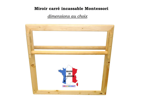 Miroir à main en bois de hêtre - Vie pratique/Plateaux Montessori - Môme  des bois