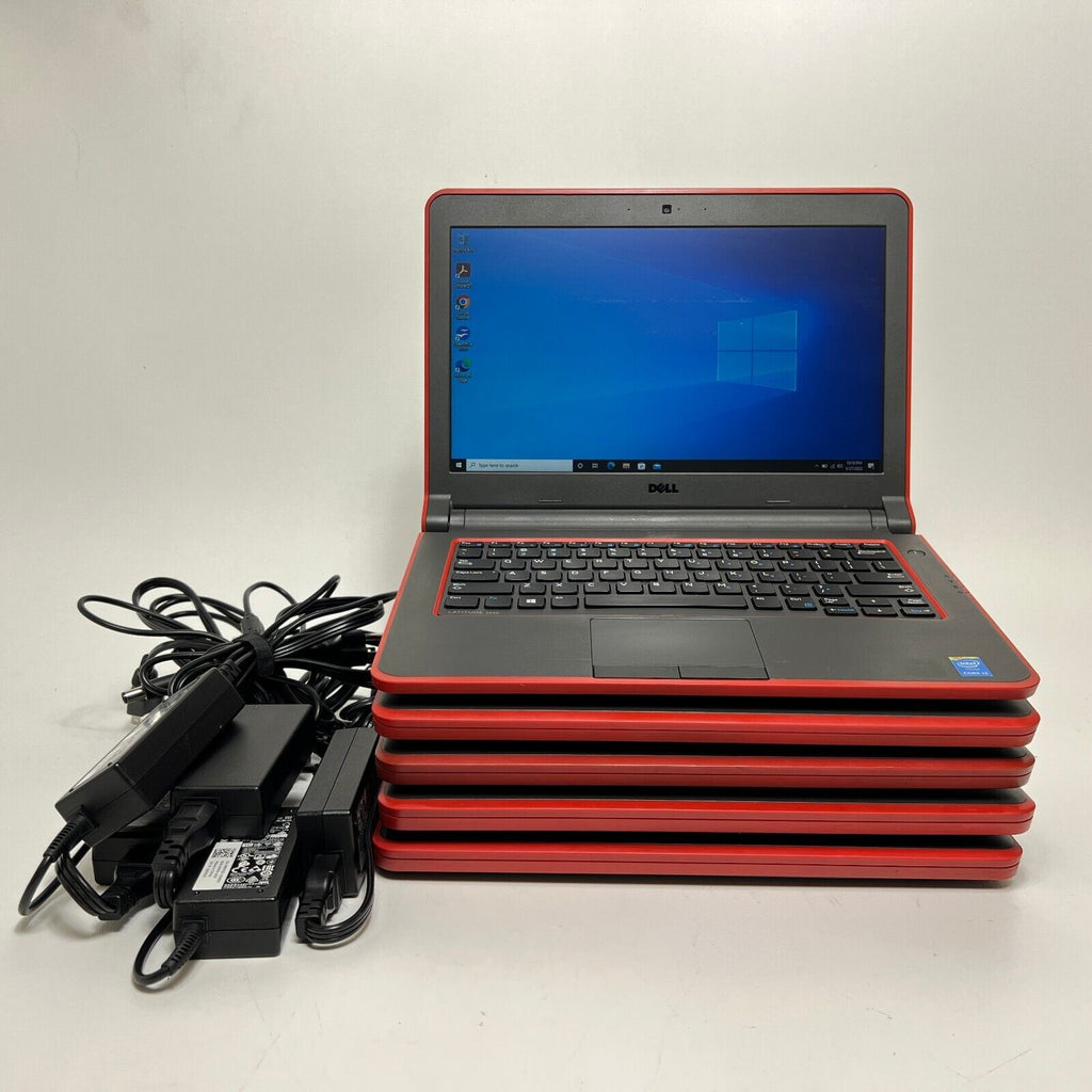 LOT OF 5 Dell Latitude 3340 13.3" Red Laptop | i3-4005U | 4GB | 500GB –  Dynamic Computer Surplus