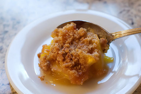 Peach Crisp With Maple Cream Sauce Recipe