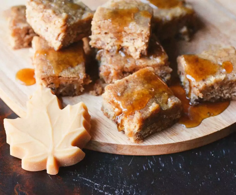 Maple Pecan Blondies With Maple Butter Glaze Recipe