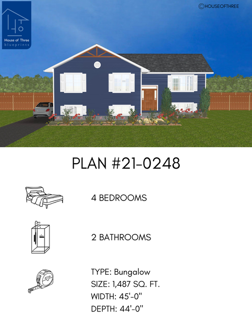 Plan 21 0248 House Of Three   PLAN21 0248 520x 