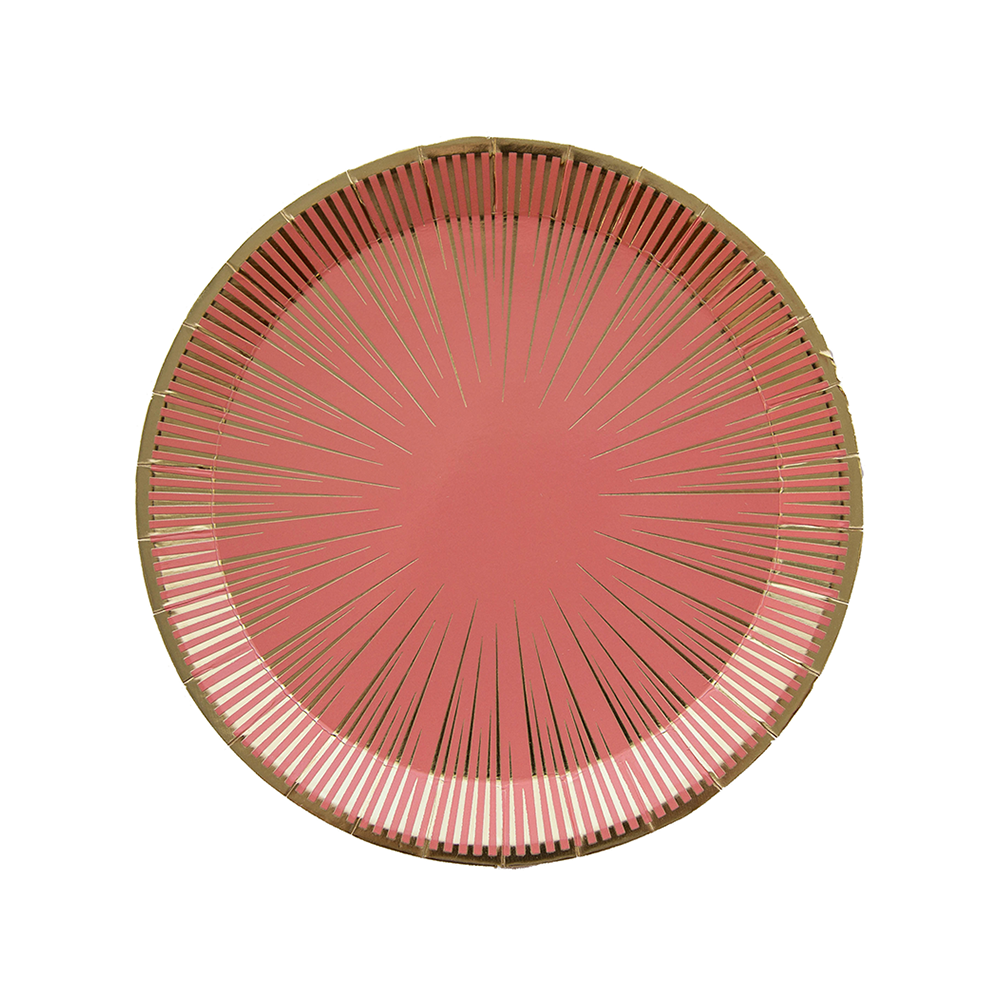 Hey, Bae-Bee Gold Foil Dinner Plates