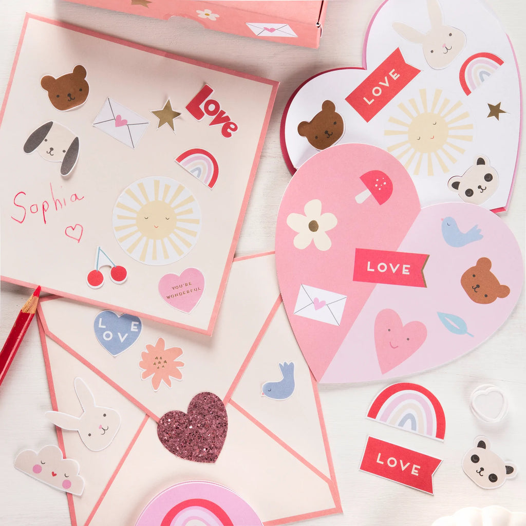 Meri Meri Glitter Heart Stickers