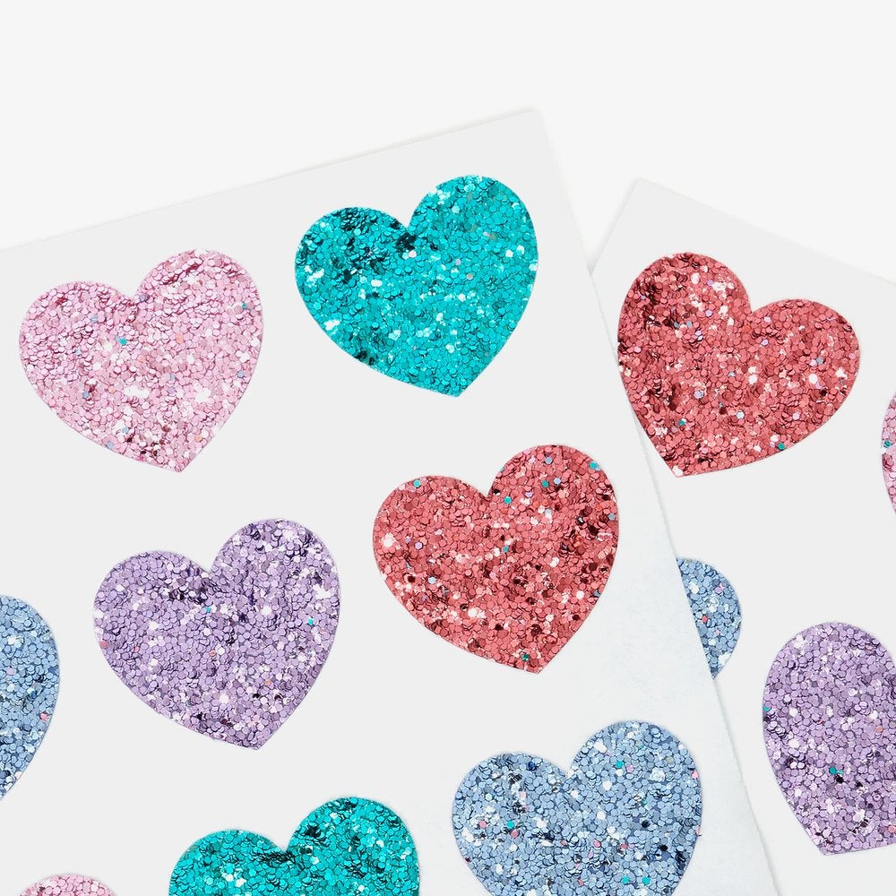 Heart Concertina Valentine Cards and Stickers - Heather Taylor Home