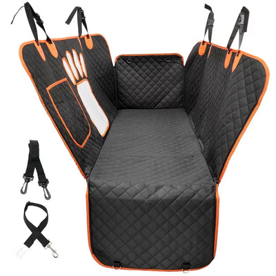 Waterproof Dog Car Hammock Nonslip Backseat Dog Cover with Mesh Window 600D Scratchproof Pet Seat Protector ...