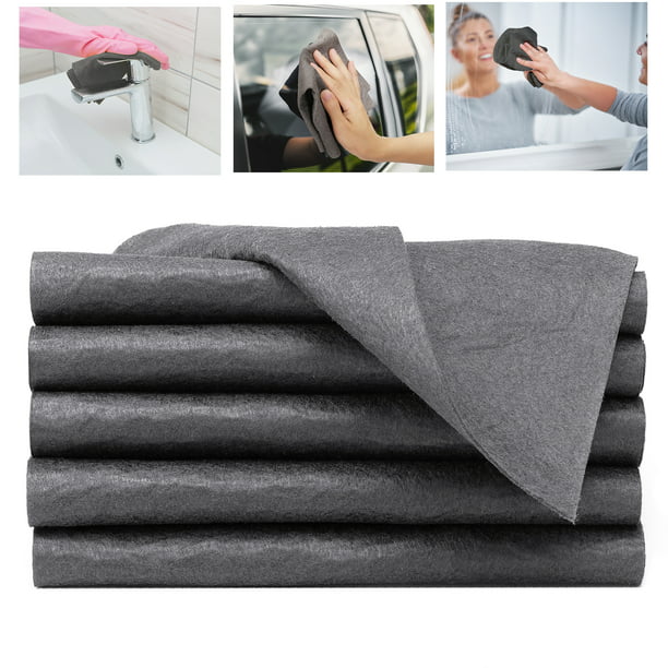 3Pcs Thickened Magic Cleaning Cloth, 12'' x 12'' Microfiber Cleaning  Polishing Cloths Reusable Ultra-Absornet Lint Free Cleaning Rags for Home  Kitchen Windows Mirror Glass Car Gray - Yahoo Shopping